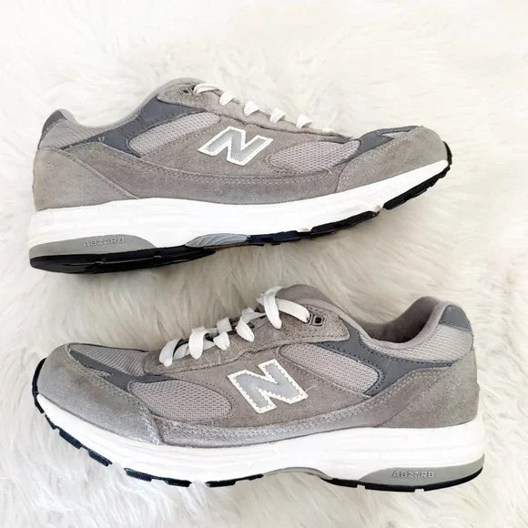 New Balance 993 Made in USA Gray Suede Mesh Sneakers Women’s 7 - Picture 8 of 9